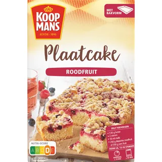 Koopmans Plaatcake roodfruit