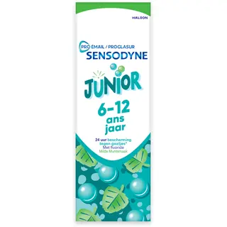 Sensodyne Proglasur Junior Milde Muntsmaak Tandpasta 6-12 Jaar