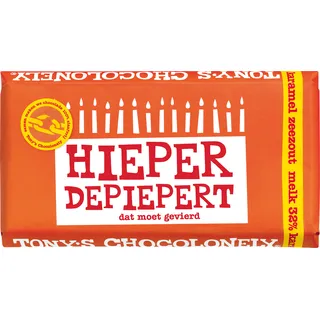 Tony's Chocolonely Reep melk karamel zeezout hieperdepieper