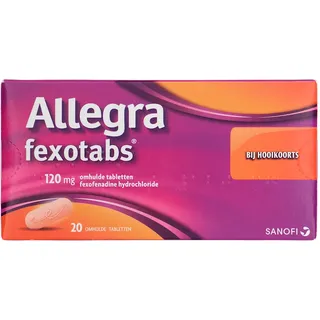 Allegra Fexotabs 120mg omhulde tabletten