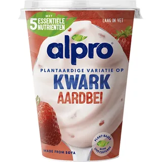 Alpro Plantaardige variatie op kwark aardbei