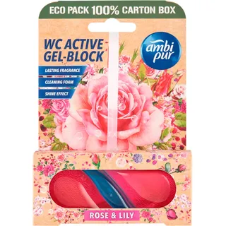 Ambi Pur WC Active Gel-Block Rose & Lily