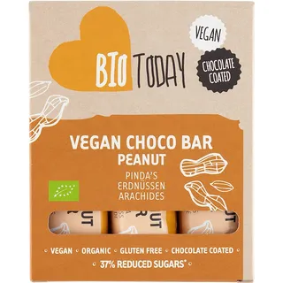 BioToday Vegan choco bar pinda's