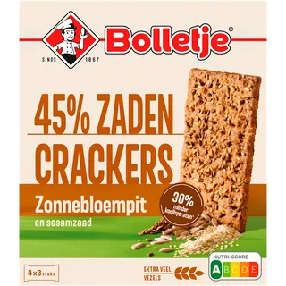 Bolletje 45% zaden crackers zonnebloempit