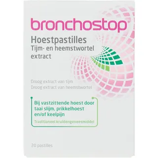 Bronchostop Hoestpastilles tijm- en heemstwortel