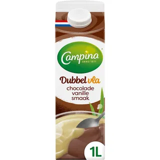 Campina Dubbelvla chocolade vanille smaak