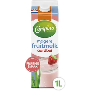 Campina Magere Fruitmelk Aardbei