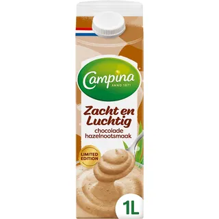 Campina Zacht en luchtig chocolade hazelnoot