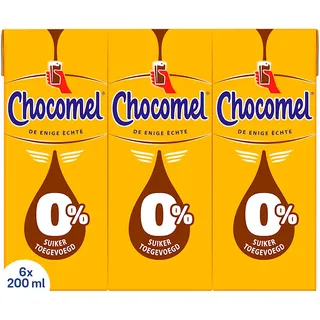 Chocomel 0% suiker toegevoegd 6-pack