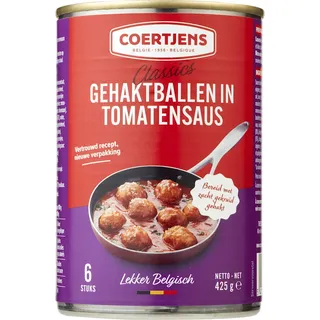 Coertjens Gehaktballen in tomatensaus