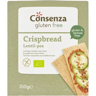 Consenza Gluten Free Luchtige Crackers Erwt-Linzen