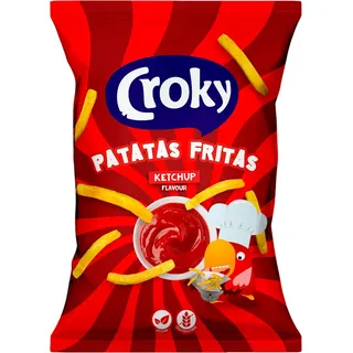 Croky Patatas fritas ketchup