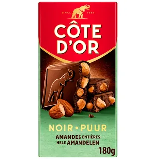 Cote d'Or Chocoladereep puur met hele amandelen