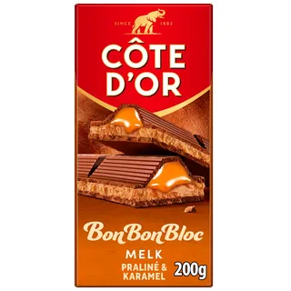 Cote d'Or BonBonBloc chocoladereep praliné karamel