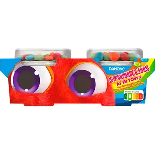 Danone Af en toetje yoghurt sprinklins 2-pack