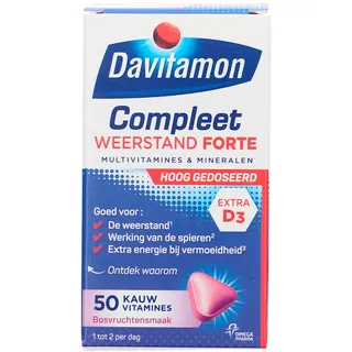 Davitamon Compleet weerstand forte kauwvitamines
