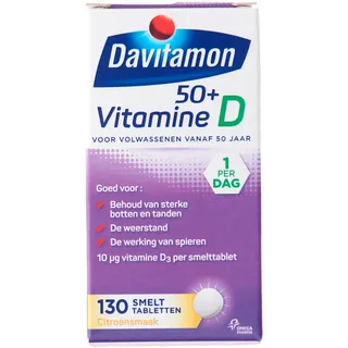 Davitamon Vitamine D 50+ citroensmaak