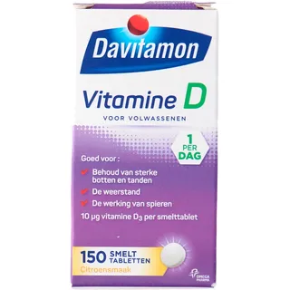Davitamon Vitamine D smelttabletten citroen