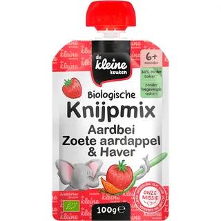 De Kleine Keuken Knijpmix aardbei zoete aardappel