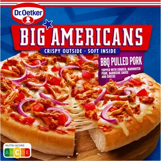 Dr. Oetker Big Americans pizza BBQ pulled pork