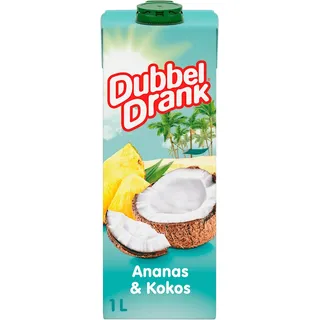DubbelDrank Ananas & kokos met appel