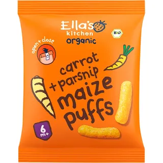 Ella's Kitchen Maize puffs wortel + pastinaak 6m+ bio