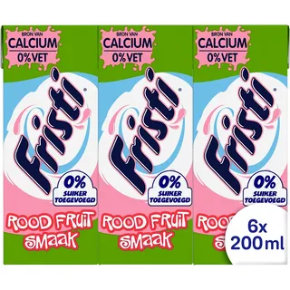 Fristi Rood fruit 0% suiker toegevoegd 6-pack