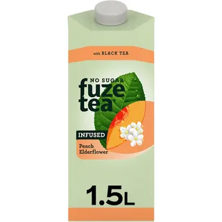 Fuze Tea Black tea peach elderflower no sugar