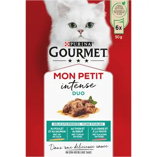 Gourmet Mon petit intense duo in saus vlees&vis 6-pack