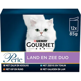 Gourmet Perle land en zee duo minifilets in saus 12-pack