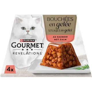 Gourmet Revelations stukjes in gelei met zalm 4-pack