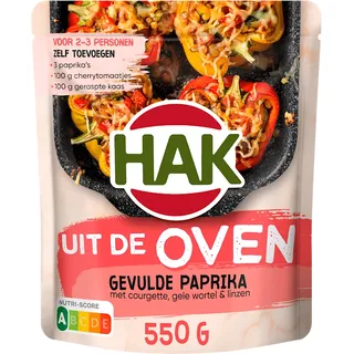 Hak Uit de oven gevulde paprika