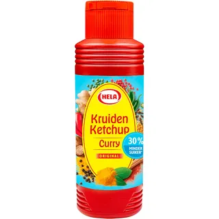 Hela Kruiden ketchup curry 30% minder suiker