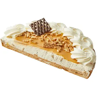 Huismerk Stroopwafel vlaai half