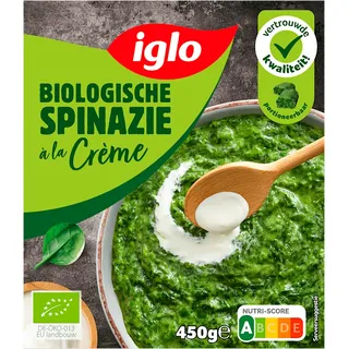 Iglo Biologische spinazie à la crème