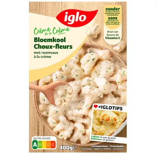 Iglo Bloemkool met roomsaus à la crème bel