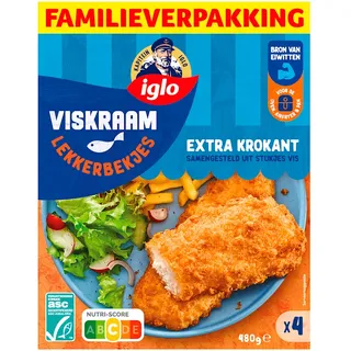 Iglo Viskraam lekkerbekjes familieverpakking 4-pack