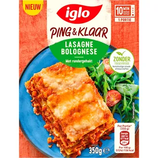 Iglo Ping & klaar lasagne bolognese