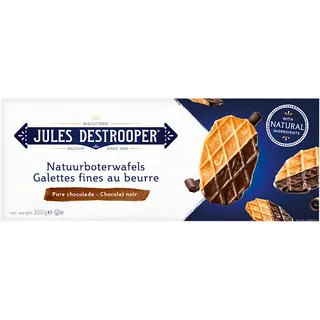 Jules Destrooper Natuurboterwafels pure chocolade