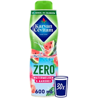 Karvan Cevitam Zero watermeloen & aardbei siroop