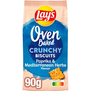 Lays Lay's Oven baked crunchy biscuits paprika