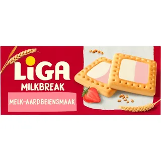 Liga Milkbreak melk-aardbeiensmaak