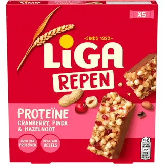 Liga Proteinereep Cranberry Noot Hazelnoot