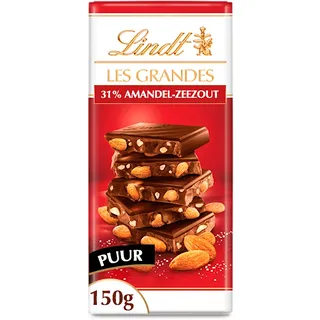 Lindt Les grandes pure chocolade amandel zout