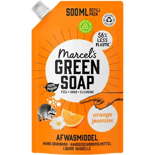 Marcel's Green Soap Afwasmiddel orange jasmine navulling