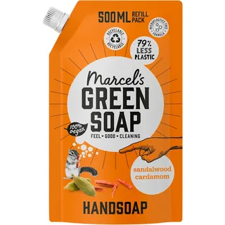 Marcel's Green Soap Handzeep sandalwood & cardamom navulling