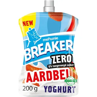 Melkunie Breaker zero aardbei yoghurt