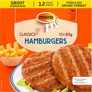 Mora Classics hamburgers grootverpakking 12-pack