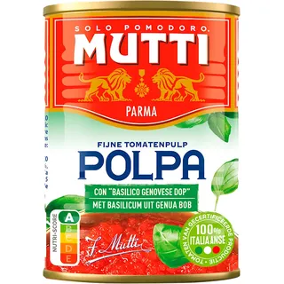 MUTTI Polpa fijne tomatenpulp met basilicum