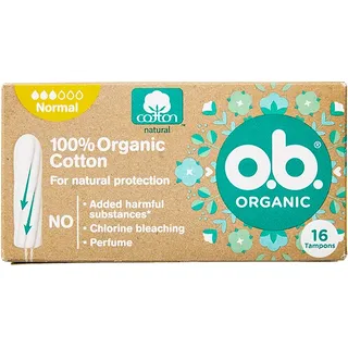 O.B. Organic cotton tampons normaal
